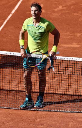 Rafael Nadal, ESP, during third round of 2022 French Open at Roland Garros, Paris, 27 05 2022; -