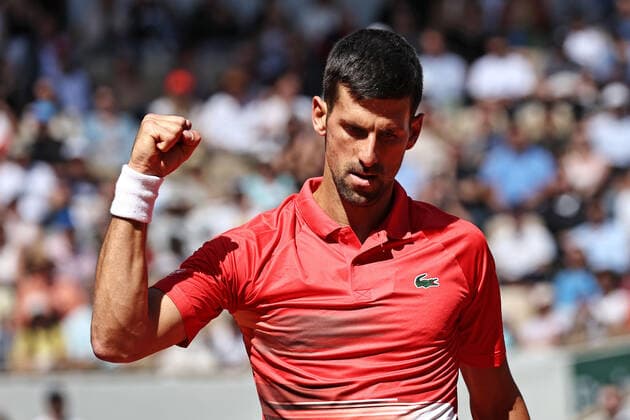 Novak Djokovic, SRB, during third round of 2022 French Open at Roland Garros, Paris, 27 05 2022; -