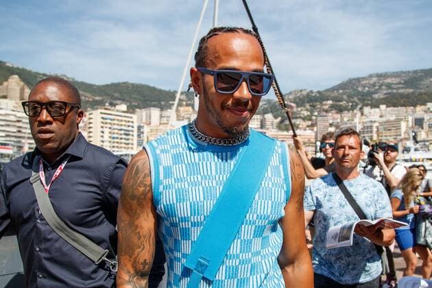 Lewis Hamilton (Mercedes AMG Petronas Motorsport) bei der Ankunft an der Strecke, Grosser Preis von Monaco 2022, Motorsport, Formel 1, 28.05.2022 Grosser Preis von Monaco 2022, Motorsport, Formel 1, 28.05.2022 Copyright: xEibner-Pressefoto AlexanderxNeisx EP_ANS