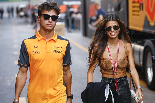 NORRIS Lando (gbr), McLaren F1 Team MCL36, portrait and his girlfriend Luisinha Oliveira during the Formula 1 Grand Prix de Monaco 2022, 7th round of the 2022 FIA Formula One World Championship, WM, Weltmeisterschaft on the Circuit de Monaco, from May 27 to 29, 2022 in Monte-Carlo, Monaco - F1 - MONACO GRAND PRIX 2022 DPPI Panoramic  00122018__B3_9920A