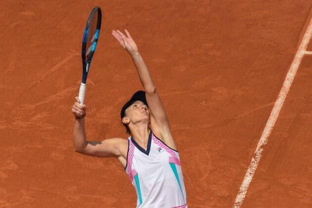 Tennis - Roland Garros 2022 - Irina Begu - Roumanie TENNIS : Roland Garros 2022 - France - 28 05 2022 ChrysleneCaillaud Panoramic 