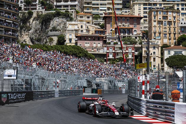 77 BOTTAS Valtteri (fin), Alfa Romeo F1 Team ORLEN C42, action during the Formula 1 Grand Prix de Monaco 2022, 7th round of the 2022 FIA Formula One World Championship, WM, Weltmeisterschaft on the Circuit de Monaco, from May 27 to 29, 2022 in Monte-Carlo, Monaco - F1 - MONACO GRAND PRIX 2022 DPPI Panoramic  00122018__DEL6258.JPG_