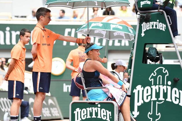 Tennis - Roland Garros 2022 - Danca Kovinic - Montenegro TENNIS : Roland Garros 2022 - France - 28 05 2022 ChrysleneCaillaud Panoramic 