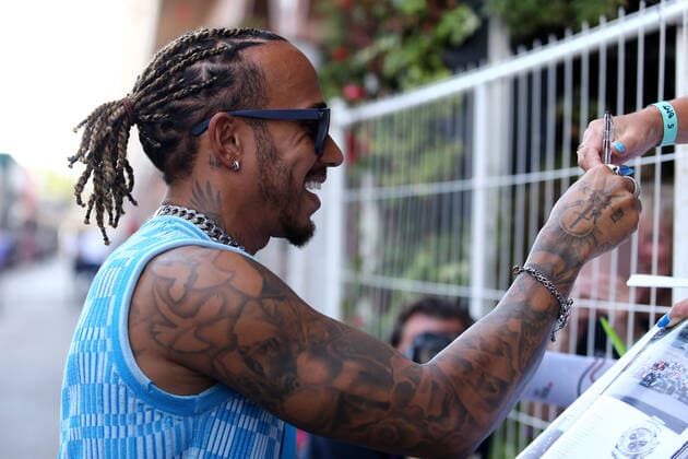 F1 Gran Prix of Monaco 2022 Lewis Hamilton of Mercedes AMG Petronas F1 Team looks on before final practice for the F1 Grand Prix of Monaco. Monaco Monte-Carlo Monaco Copyright: xMarcoxCanonierox
