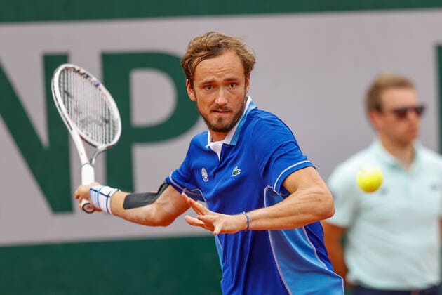 28.05.2022, Tennis, French Open 2022 Roland-Garros, FRA, Paris, Roland Garros v. li. Daniil Sergejewitsch Medwedew Tennis, French Open 2022 Roland-Garros Paris Copyright: xBeckerxEibner-Pressefotox EP_hec