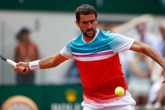 28.05.2022, Tennis, French Open 2022 Roland-Garros, FRA, Paris, Roland Garros v. li. Marin Cilic (CRO) Tennis, French Open 2022 Roland-Garros Paris Copyright: xBeckerxEibner-Pressefotox EP_hec