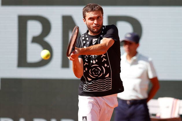 28.05.2022, Tennis, French Open 2022 Roland-Garros, FRA, Paris, Roland Garros v. li. Gilles Simon (FRA), sein letztes Spiel Tennis, French Open 2022 Roland-Garros Paris Copyright: xBeckerxEibner-Pressefotox EP_hec