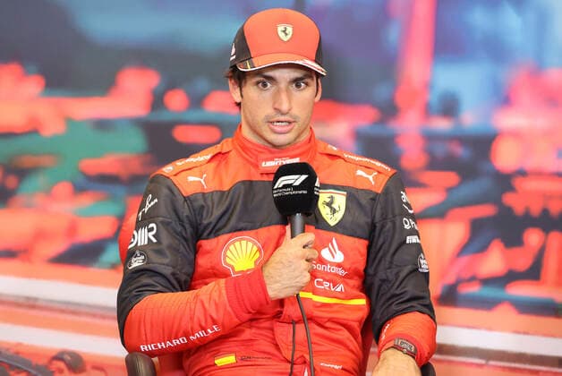 Monaco, Monte Carlo - May 28, 2022: FIA Formula One World Championship, WM, Weltmeisterschaft Grand Prix de Monaco F1, Qualifying press conference, PK, Pressekonferenz with Carlos Sainz Junior, Scuderia Ferrari. Mandoga Media Germany Monaco F1 Grand Prix, Qualifying Press Conference