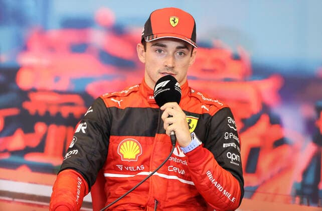 Monaco, Monte Carlo - May 28, 2022: FIA Formula One World Championship, WM, Weltmeisterschaft Grand Prix de Monaco F1, Qualifying press conference, PK, Pressekonferenz with Pole Position Pilot Charles Leclerc, Scuderia Ferrari. Mandoga Media Germany Monaco F1 Grand Prix, Qualifying Press Conference
