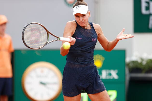 28.05.2022, Tennis, French Open 2022 Roland-Garros, FRA, Paris, Roland Garros v. li. Weronika Eduardowna Kudermetowa Tennis, French Open 2022 Roland-Garros Paris Copyright: xBeckerxEibner-Pressefotox EP_hec