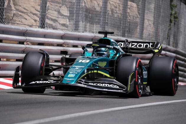 Monaco , Monte Carlo, 28.05.2022, Circuit de Monaco, Formula 1 - Monaco Grand Prix 2022 - Preview, Lance Stroll (Aston Martin) on track during - (Photo EU-Images) Monte Carlo Circuit de Monaco Monaco