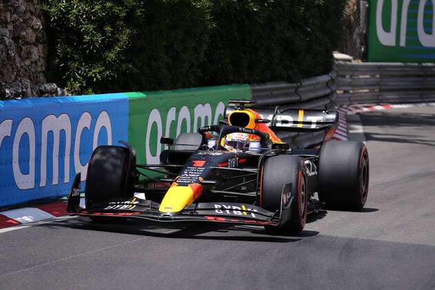Monaco , Monte Carlo, 28.05.2022, Circuit de Monaco, Formula 1 - Monaco Grand Prix 2022 - Preview, Max Verstappen (Red Bull Racing) on track during - (Photo EU-Images) Monte Carlo Circuit de Monaco Monaco