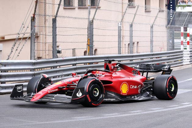 Monaco , Monte Carlo, 28.05.2022, Circuit de Monaco, Formula 1 - Monaco Grand Prix 2022 - Preview, Charles Leclerc (Scuderia Ferrari) looks on - (Photo EU-Images) Monte Carlo Circuit de Monaco Monaco