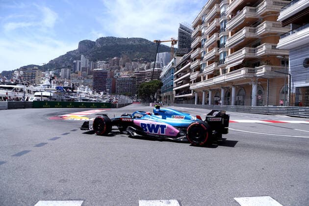 F1 Gran Prix of Monaco 2022 Esteban Ocon of Alpine F1 on track during qualifying for the Formula 1 Monaco Grand Prix 2022 at Circuit de Monaco on May 28, 2022 in Monte-Carlo, Monaco. Monaco Monte-Carlo Monaco Copyright: xMarcoxCanonierox