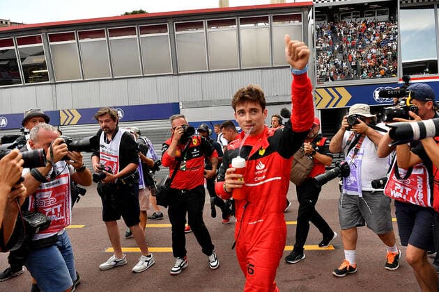 FORMULA 1 GRAND PRIX DE MONACO 2022 28.05.2022, Monaco Circuit, Monte Carlo, FORMULA 1 GRAND PRIX DE MONACO 2022 , im Bild Poleposition für Charles Leclerc (MCO), Scuderia Ferrari
