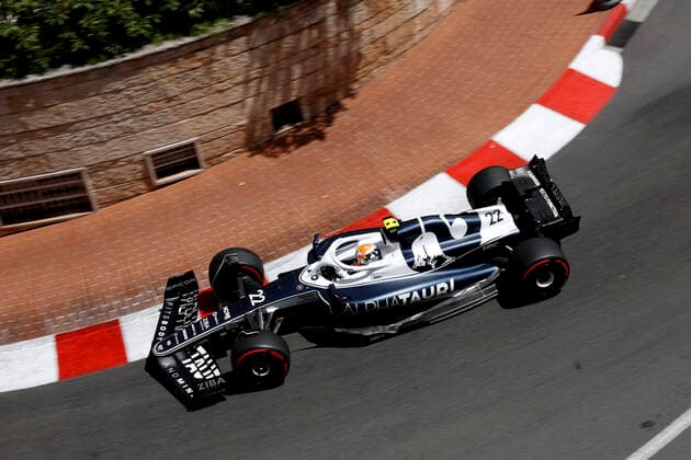 22 Yuki Tsunoda (JPN, Scuderia AlphaTauri), F1 Grand Prix of Monaco at Circuit de Monaco on May 28, 2022 in Monte-Carlo, Monaco. (Photo by HOCH ZWEI) Monte-Carlo Monaco