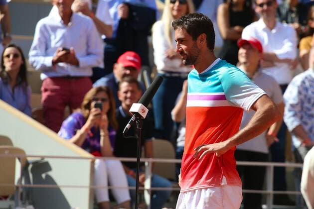 Roland Garros 2022 PARIS, IF - 28.05.2022: ROLAND GARROS 2022 - Marin Cilic (CRO) during the Roland Garros 2022 tournament held in Paris, France. (Photo: Andre Chaco Fotoarena) x2212025x  AndrexChaco