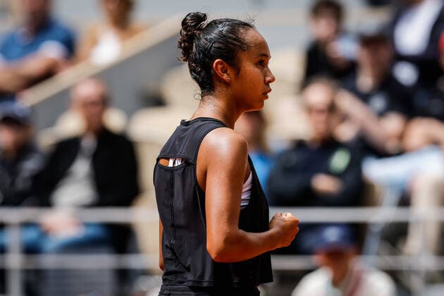 May 29, 2022, Paris, France, France: Leylah FERNANDEZ of Canada celebrates his point during the Day eight of Roland-Garros 2022, French Open 2022, Grand Slam tennis tournament at the Roland-Garros stadium on May 29, 2022 in Paris, France. Paris France - ZUMAm308 20220529_zsp_m308_005 Copyright: xMatthieuxMirvillex