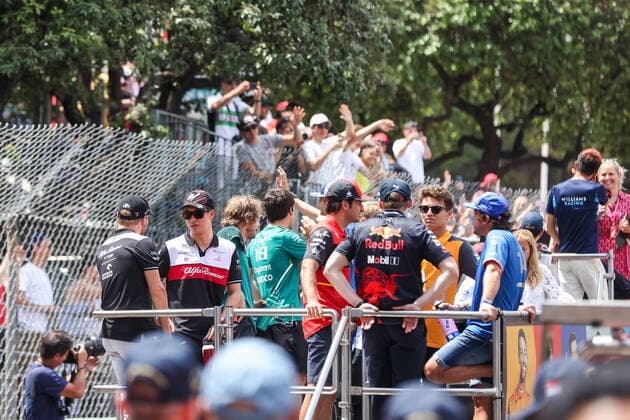 drivers parade during the Formula 1 Grand Prix de Monaco 2022, 7th round of the 2022 FIA Formula One World Championship, WM, Weltmeisterschaft on the Circuit de Monaco, from May 27 to 29, 2022 in Monte-Carlo, Monaco - F1 - MONACO GRAND PRIX 2022 - Race DPPI Panoramic  00122019_AV6_9985