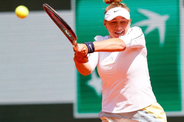 29.05.2022, Tennis, French Open 2022 Roland-Garros, FRA, Paris, Roland Garros v. li. Amanda Anisimova (USA) Tennis, French Open 2022 Roland-Garros Paris Copyright: xBeckerxEibner-Pressefotox EP_hec