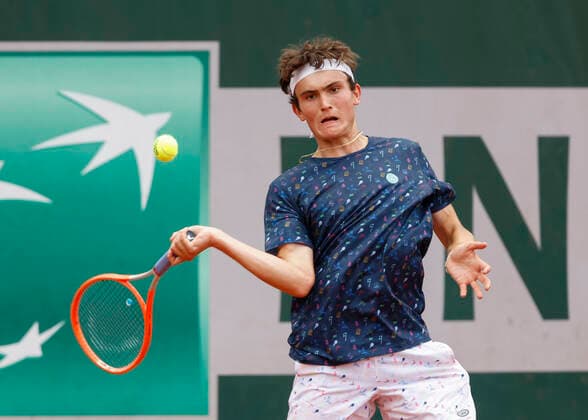 French Open 2022, Liam Gavrielides, Jungen Einzel BS Tennis - French Open 2022 - Grand Slam ATP, Tennis Herren WTA, Tennis Damen ITF - Roland Garros - Paris - - France - 29 May 2022. Copyright: xJuergenxHasenkopfx