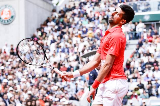 TENNIS - French Open 2022 PARIS,FRANCE,29.MAY.22 - TENNIS - ATP, Tennis Herren World Tour, French Open, Roland Garros, Grand Slam. Image shows Novak Djokovic (SRB).  GEPAxpictures xPatrickxSteiner
