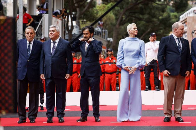 Formel 1, GP von Monaco, Fürst Albert und Fürstin Charlene BEN SULAYEM Mohammed (uae), President of the FIA, portrait during the Formula 1 Grand Prix de Monaco 2022, 7th round of the 2022 FIA Formula One World Championship, WM, Weltmeisterschaft on the Circuit de Monaco, from May 27 to 29, 2022 in Monte-Carlo, Monaco - F1 - MONACO GRAND PRIX 2022 - Race DPPI Panoramic  00122019__DE_3608.JPG_