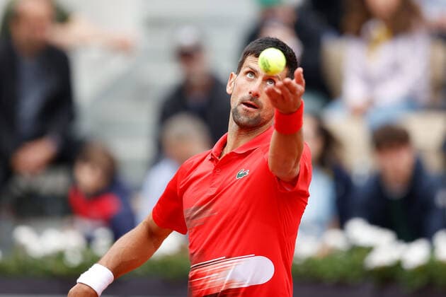 29.05.2022, Tennis, French Open 2022 Roland-Garros, FRA, Paris, Roland Garros Bild: v. li. Novak Djokovic (SER) Copyright: HMBxMedia AntonioxBorga