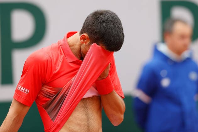 29.05.2022, Tennis, French Open 2022 Roland-Garros, FRA, Paris, Roland Garros v. li. Novak Djokovic (SER) Tennis, French Open 2022 Roland-Garros Paris Copyright: xBeckerxEibner-Pressefotox EP_hec