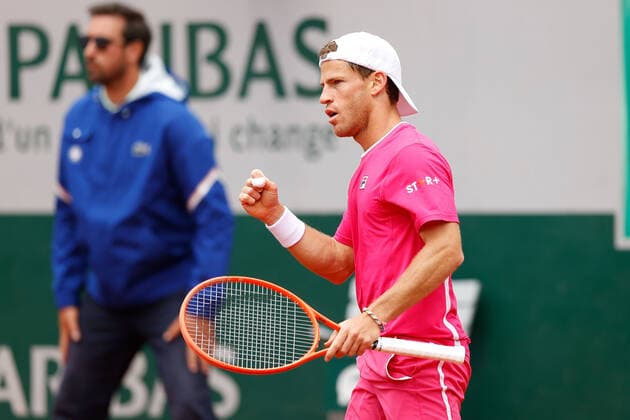 29.05.2022, Tennis, French Open 2022 Roland-Garros, FRA, Paris, Roland Garros v. li. Diego Schwartzman (ARG) Tennis, French Open 2022 Roland-Garros Paris Copyright: xBeckerxEibner-Pressefotox EP_hec