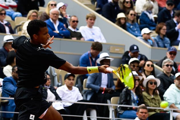 Felix Auger Aliassime ( Canada ) - TENNIS : Roland Garros 2022 - Internationaux de France - 29 05 2022 FedericoPestellini Panoramic 