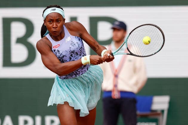 29.05.2022, Tennis, French Open 2022 Roland-Garros, FRA, Paris, Roland Garros v. li. Coco Gauff (USA) Tennis, French Open 2022 Roland-Garros Paris Copyright: xBeckerxEibner-Pressefotox EP_hec