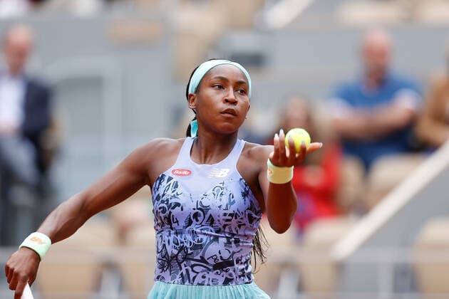 29.05.2022, Tennis, French Open 2022 Roland-Garros, FRA, Paris, Roland Garros v. li. Coco Gauff (USA) Tennis, French Open 2022 Roland-Garros Paris Copyright: xBeckerxEibner-Pressefotox EP_hec