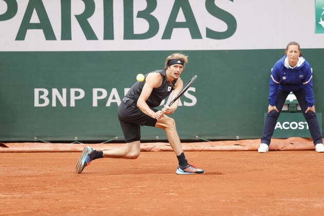 29.05.2022, Tennis, French Open 2022 Roland-Garros, FRA, Paris, Roland Garros Bild: v. li. Alexander Zverev (GER) Copyright: HMBxMedia AntonioxBorga