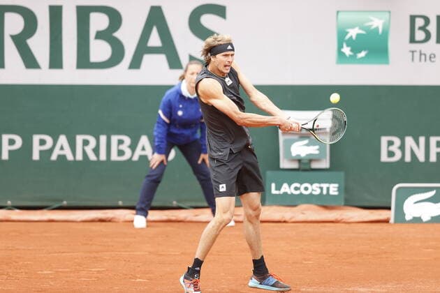 29.05.2022, Tennis, French Open 2022 Roland-Garros, FRA, Paris, Roland Garros Bild: v. li. Alexander Zverev (GER) Copyright: HMBxMedia AntonioxBorga