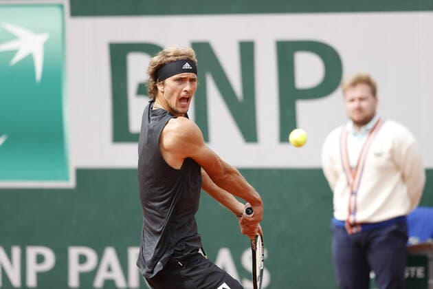 29.05.2022, Tennis, French Open 2022 Roland-Garros, FRA, Paris, Roland Garros Bild: v. li. Alexander Zverev (GER) Copyright: HMBxMedia AntonioxBorga