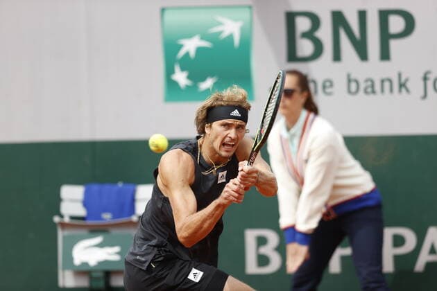 29.05.2022, Tennis, French Open 2022 Roland-Garros, FRA, Paris, Roland Garros Bild: v. li. Alexander Zverev (GER) Copyright: HMBxMedia AntonioxBorga