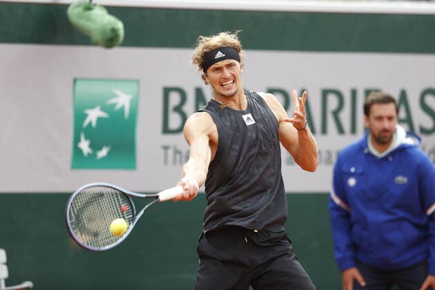 29.05.2022, Tennis, French Open 2022 Roland-Garros, FRA, Paris, Roland Garros Bild: v. li. Alexander Zverev (GER) Copyright: HMBxMedia AntonioxBorga