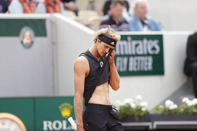 29.05.2022, Tennis, French Open 2022 Roland-Garros, FRA, Paris, Roland Garros Bild: v. li. Alexander Zverev (GER) Copyright: HMBxMedia AntonioxBorga
