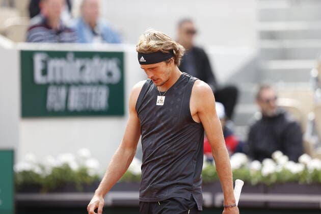 29.05.2022, Tennis, French Open 2022 Roland-Garros, FRA, Paris, Roland Garros Bild: v. li. Alexander Zverev (GER) Copyright: HMBxMedia AntonioxBorga