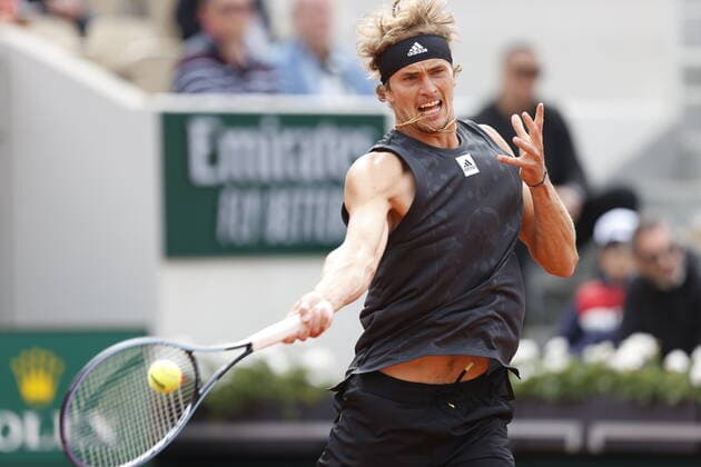 29.05.2022, Tennis, French Open 2022 Roland-Garros, FRA, Paris, Roland Garros Bild: v. li. Alexander Zverev (GER) Copyright: HMBxMedia AntonioxBorga