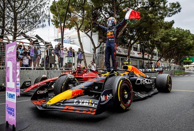 MONTE-CARLO - Sergio Perez (Red Bull Racing) after the F1 Grand Prix of Monaco at Circuit de Monaco on May 29, 2022 in Monte-Carlo, Monaco. REMKO DE WAAL F1 Grand Prix van Monaco, RACE 2022 xVIxANPxSportx xxANPxIVx