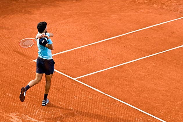 Bernabe Zapata Miralles ( Espagne ) TENNIS : Roland Garros 2022 - Internationaux de France - 29 05 2022 FedericoPestellini Panoramic 