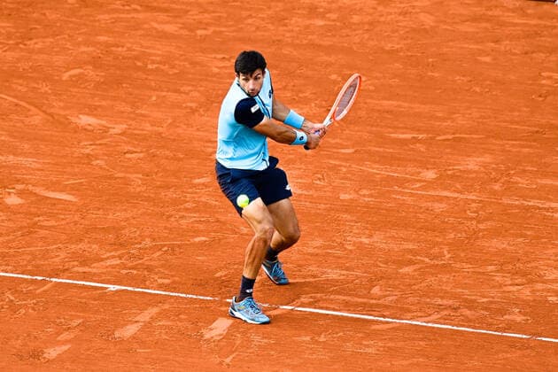 Bernabe Zapata Miralles ( Espagne ) TENNIS : Roland Garros 2022 - Internationaux de France - 29 05 2022 FedericoPestellini Panoramic 