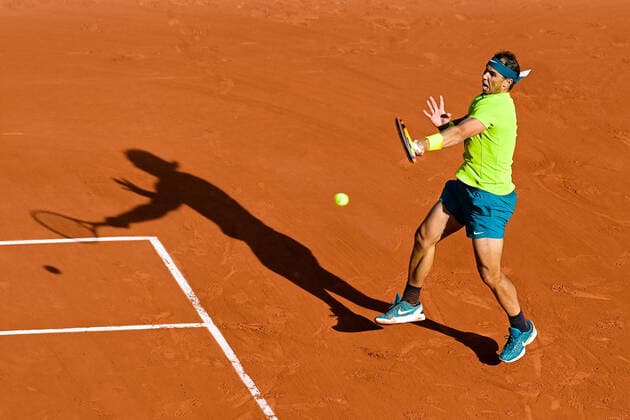 Rafael Nadal ( Espagne ) TENNIS : Roland Garros 2022 - Internationaux de France - 29 05 2022 FedericoPestellini Panoramic 