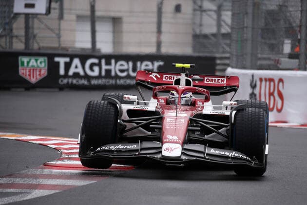 Monaco , Monte Carlo, 29.05.2022, Circuit de Monaco, Formula 1 - Monaco Grand Prix 2022 - Race, Guanyu Zhou (Alfa Romeo F1 Team) on track during - (Photo EU-Images) Monte Carlo Circuit de Monaco Monaco