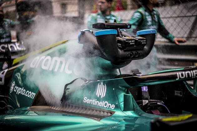 Aston Martin F1 Team AMR22, action during the Formula 1 Grand Prix de Monaco 2022, 7th round of the 2022 FIA Formula One World Championship, WM, Weltmeisterschaft on the Circuit de Monaco, from May 27 to 29, 2022 in Monte-Carlo, Monaco - F1 - MONACO GRAND PRIX 2022 - Race DPPI Panoramic  0012201907865