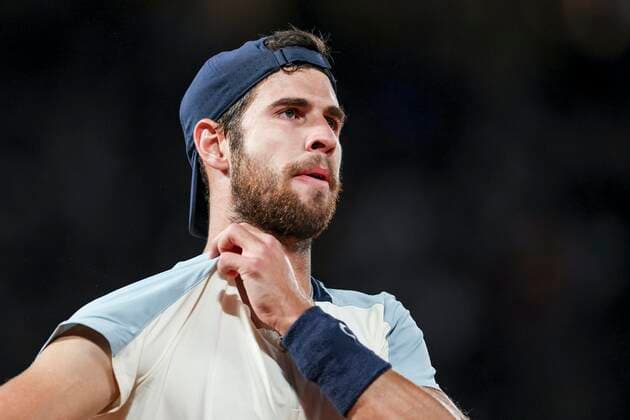 TENNIS - French Open 2022 PARIS,FRANCE,29.MAY.22 - TENNIS - ATP, Tennis Herren World Tour, French Open, Roland Garros, Grand Slam. Image shows Karen Khachanov ( ).  GEPAxpictures xPatrickxSteiner