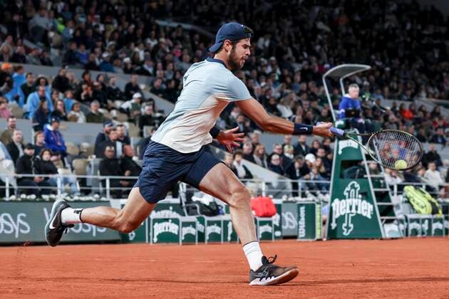 TENNIS - French Open 2022 PARIS,FRANCE,29.MAY.22 - TENNIS - ATP, Tennis Herren World Tour, French Open, Roland Garros, Grand Slam. Image shows Karen Khachanov ( ).  GEPAxpictures xPatrickxSteiner