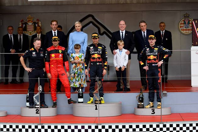 Formel 1 GP von Monaco 2022 Podium; Formel 1 Monaco am 29.05.2022 Copyright: xBEAUTIFULxSPORTS Erlhofx